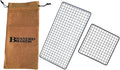 Portable Bushcraft Stainless BBQ Cooking Grill Grate, Bamboo Cutting Board by BrandedBoards