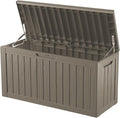 Outdoor Storage Box Waterproof, Lockable Resin 80 Gallon Deck Box Patio Storage by Decksplore%E2%80%94BuiltforOutdoor