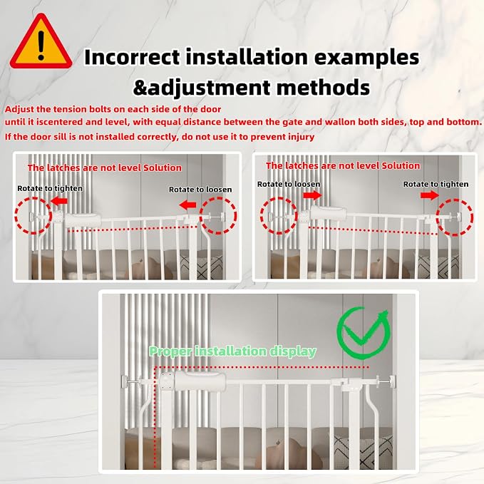TSAYAWA Extra Wide Walk Through Baby Gate - Image 9