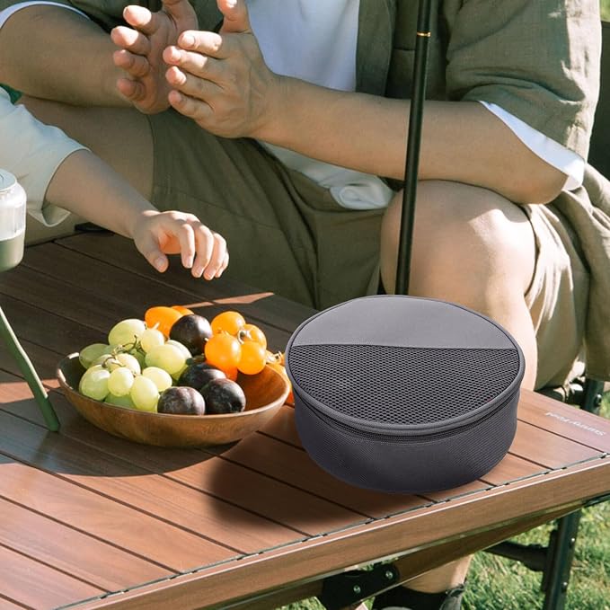 Outdoor Tableware Bag Round Mesh Camping Storage Organizer - Image 8