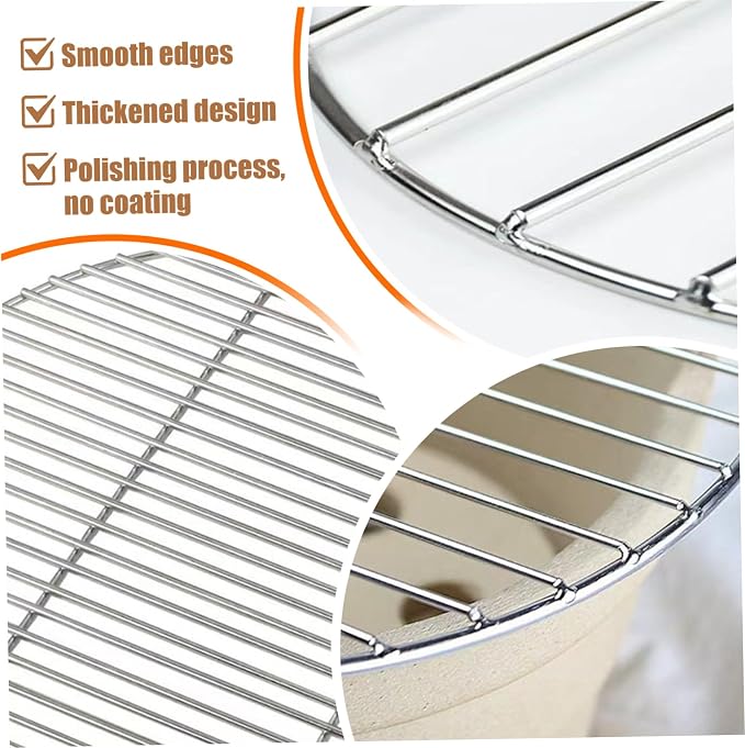 Grill Grates Replacement 15 Inch Round Heat-Resistant Stainless Steel Grill - Image 3
