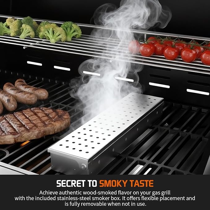 Propane Gas Grill, 4+1 Stainless Steel Barbecue Grill - Image 4