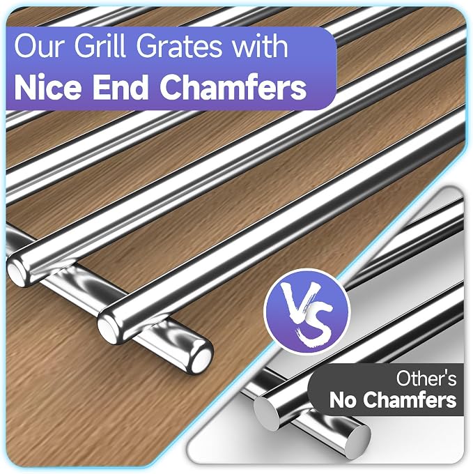 4Pack 19.25" Stainless Steel Cooking Grates Replacement Parts For16517 Bull - Image 4