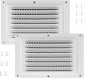 2pcs Attic Vent Soffit Vent Aluminum Wall Vent Metal Shed Vent Square Vent by Unknown