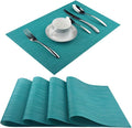 Vinyl Placemats, Washable Table Mats Easy to Clean Woven Placemats by PandaPalm