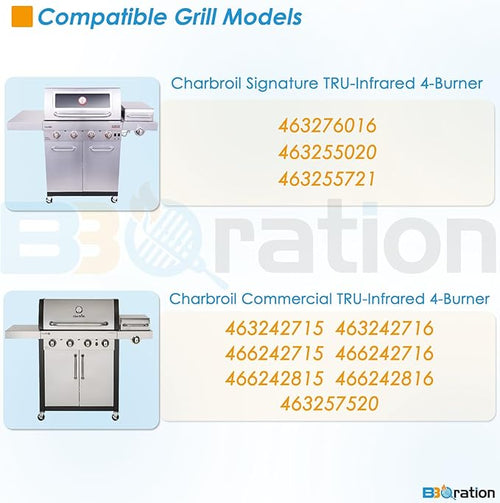 17 x 9 1/2 inch Grill Grate for Charbroil Tru Infrared 4 Burner 463255020 - Image 2