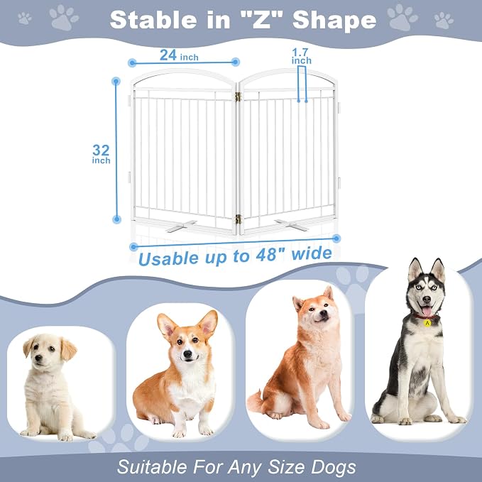 Full Metal Free Standing Dog Gate - Image 6