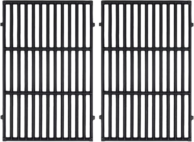 GasSaf 7638 Grill Grates for Weber Spirit 300 310 315 320 330, 17.5x12 Cast by GasSaf