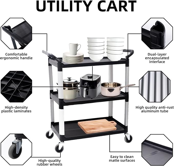 Matthew Plastic Large Utility Carts - Image 3