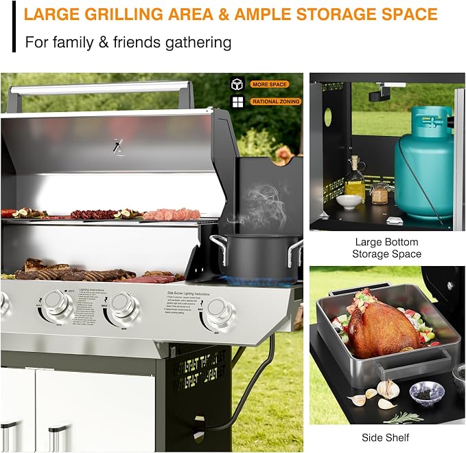4-Burner Propane Gas Grill - Image 7