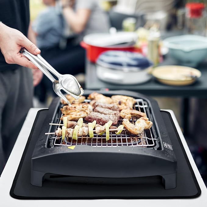 FLASLD Fireproof & Waterproof Under Blackstone Griddle BBQ Mat, Heat Resistant - Image 2