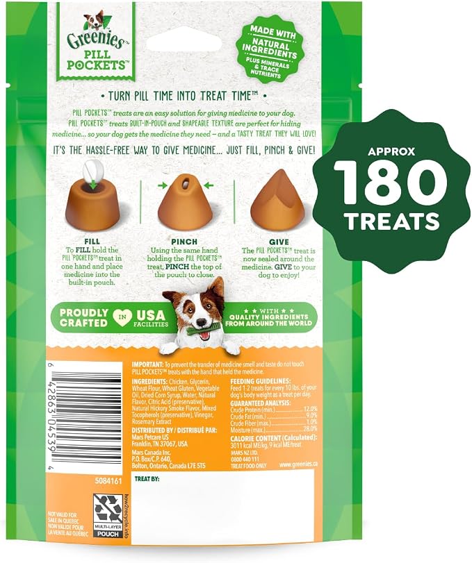 Greenies Pill Pockets for Dogs, Large Size Soft Dog Treats, Chicken Flavor - Image 2