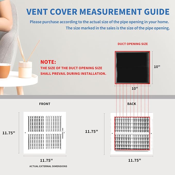 10x10 Vent Register, Vent Covers - Image 8