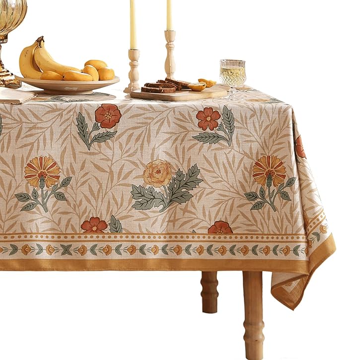 patdrea Designer Linen Small Tablecloth by Welcometopatdrea