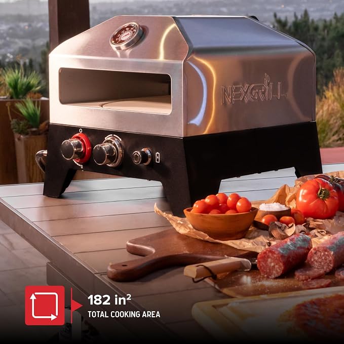 Nexgrill 12 in. Outdoor Gas Pizza Oven Portable Propane Pizza Grilling Stove - Image 7
