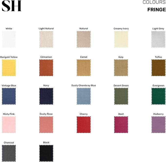 Solino Home Fringe Linen Table Runner 36 Inches - Image 8