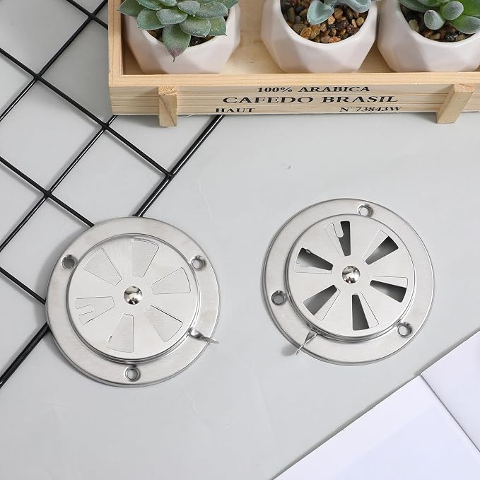 2 PCS BBQ Grill Smoker Air Vent Set, Adjustable Stainless Steel Grill Vent - Image 7
