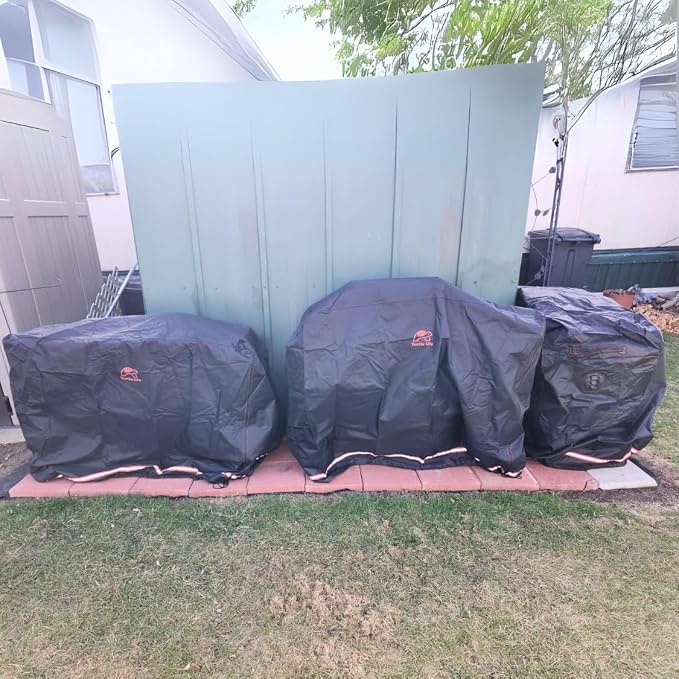 Turtle Life BBQ Grill Cover, 76-83 Inch Adjustable Heavy Duty Waterproof 6 or - Image 6