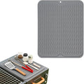 Grill Accessories, 14x11 Inch Silicone Heat Resistant Mat, BBQ Tool Rest Pad by Geban