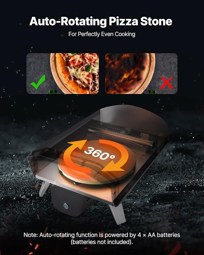 VEVOR Dual Fuel Outdoor Pizza Oven, - Image 5