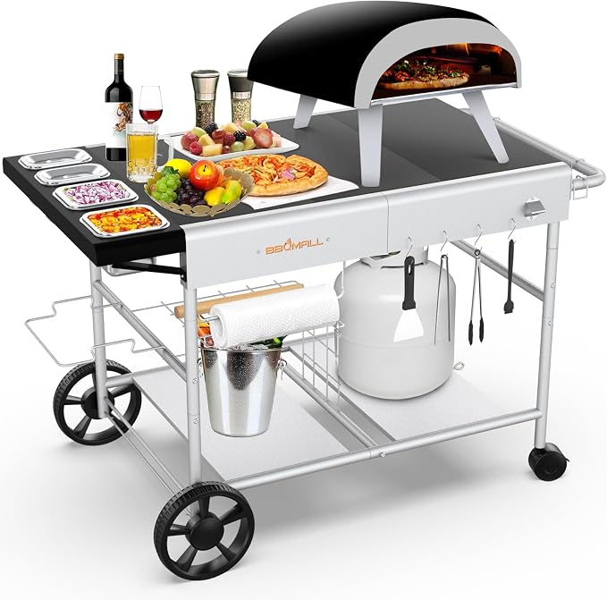 Pizza Oven Table Grill Cart by Uniflasy