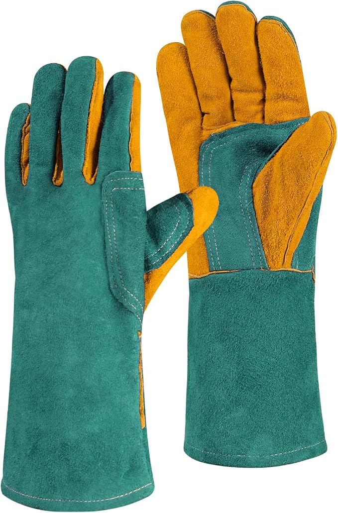 Leather Welding Gloves by Cxqunzon