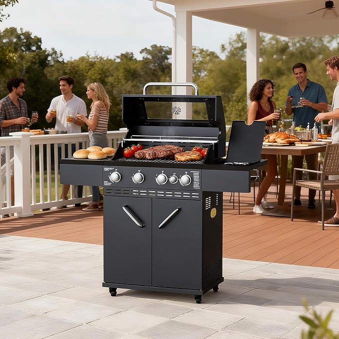 4 Burners Propane Gas Grill - Image 8
