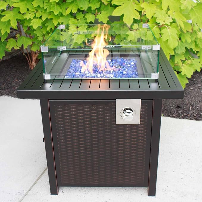 Celestial 20.5" x 20.5" x 6" Wind Guard, fits 15” Square Fire Pit Burner Pans - Image 3