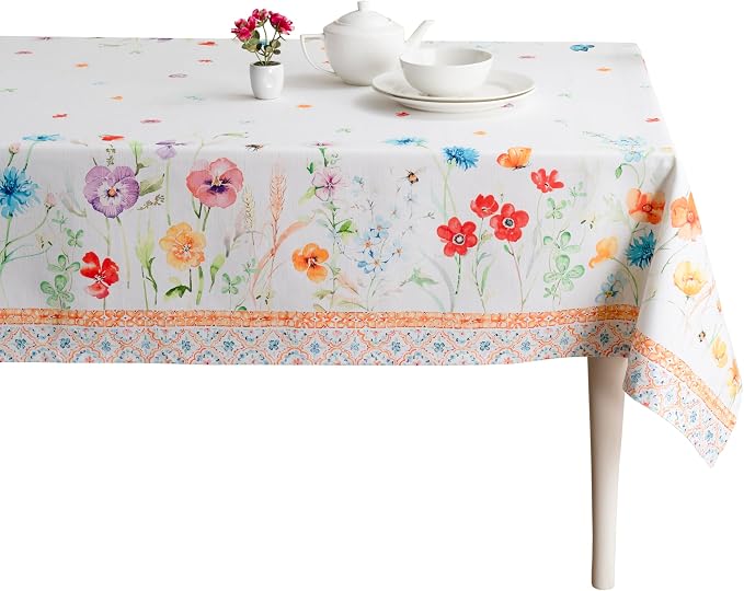 Maison d' Hermine Table Cloth Rectangle Table 100% Cotton 70 x 90 Inches by MaisondHermine
