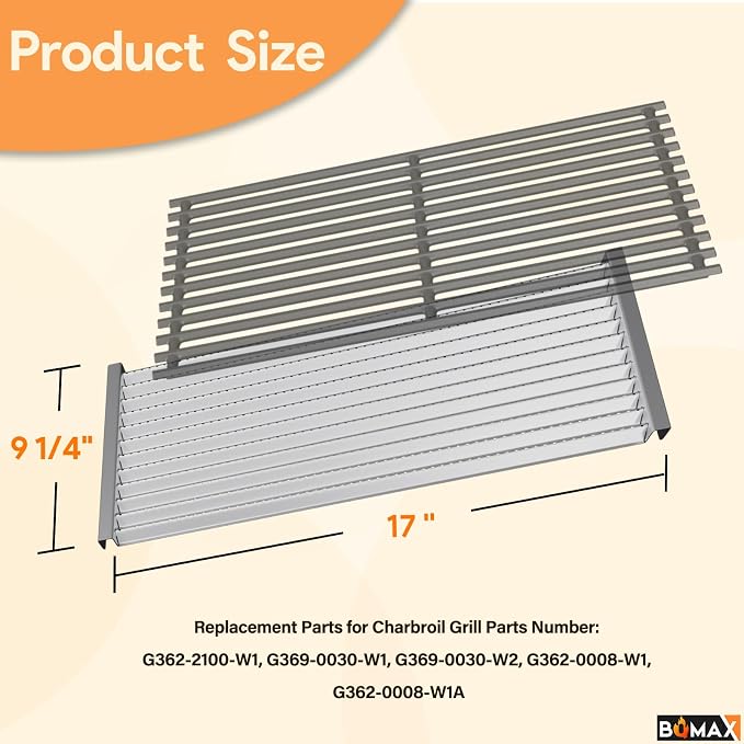 BQMAX 17 Inch Grill Emitter for Charbroil Tru Infrared 2 Burner 463632320 - Image 3