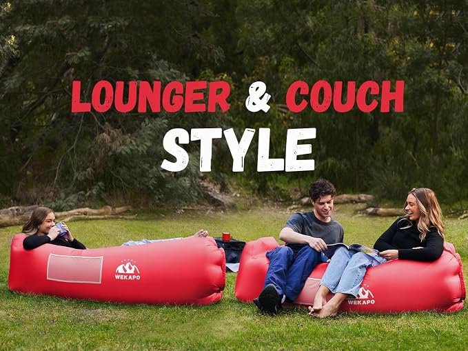 WEKAPO Inflatable Sun Lounger, Air Sofa, Waterproof and Leak-Proof, Picnics and - Image 7