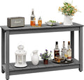 Outdoor Console Table, 440LBS Weight Capacity, 2-Tier Multifunctional Buffet by LAHAAP