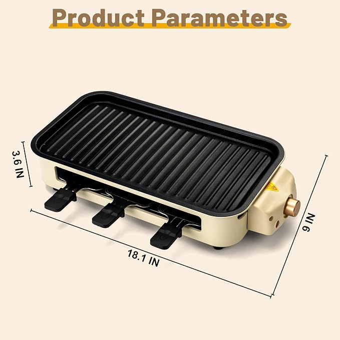 Pukomc Electric Indoor Grill, 2 in 1 Indoor Grills - Image 5