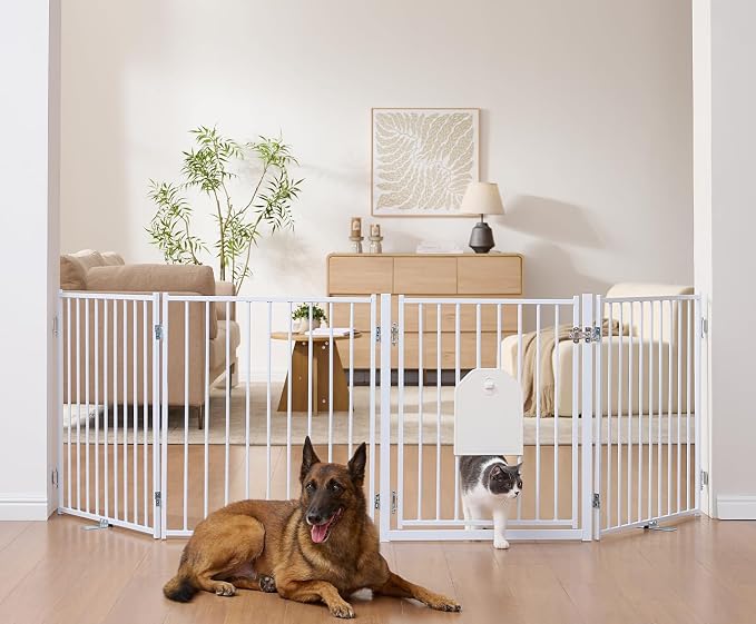 No Pawblems Free Standing Dog Gate by NoPawblems