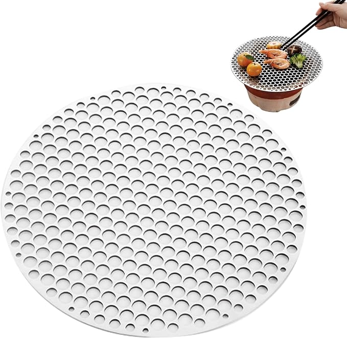 Round Grill Grate, 9.5 Inch Stainless Steel Grill Grate, Heat-Resistant Heavy - Image 3