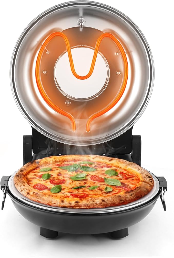 KLAIF 12" Electric Countertop Pizza Oven Indoor - Image 7