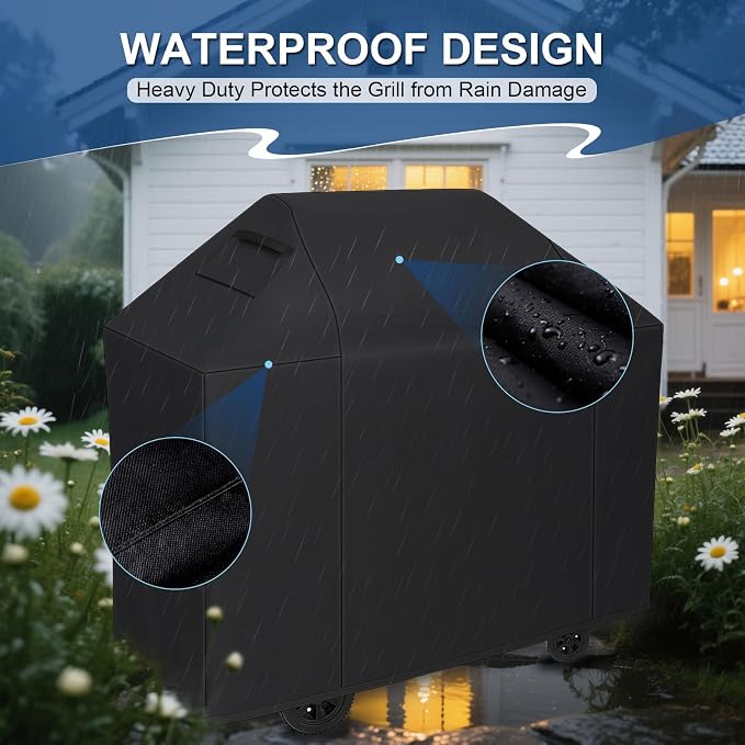 Grill Cover, Grill Covers for Outdoor Heavy Duty 52 inch, Waterproof Protection - Image 9
