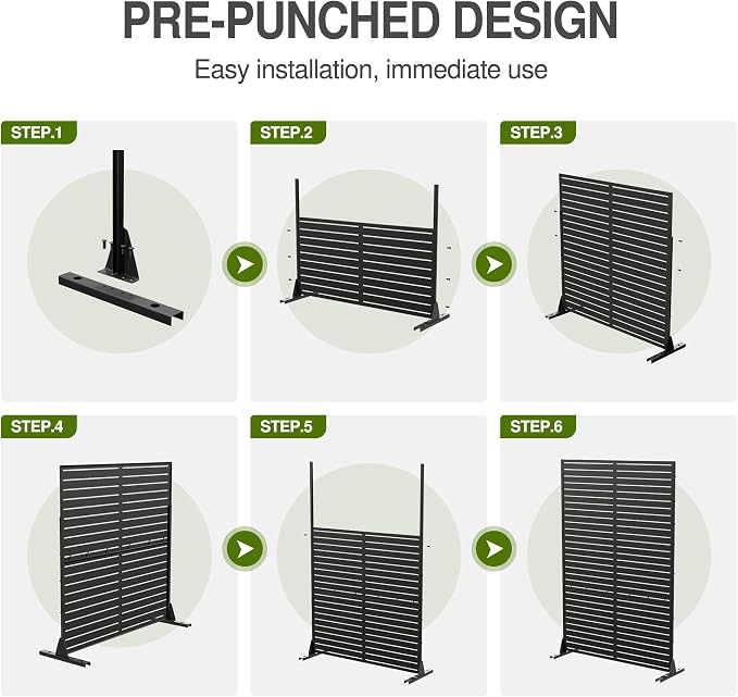 Casaphoria Metal Privacy Screen Outdoor - Image 9