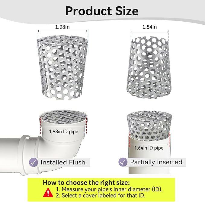PVC Termination Cap Stainless Steel Mesh Screen Vent Cover - Image 2