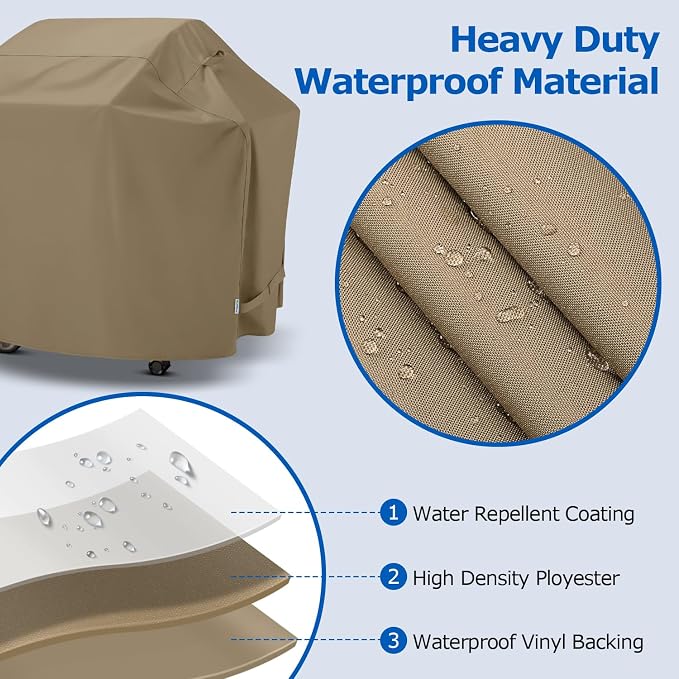 SunPatio Grill Cover 55 Inch for Outdoor Grill, Heavy Duty BBQ Cover - Image 5
