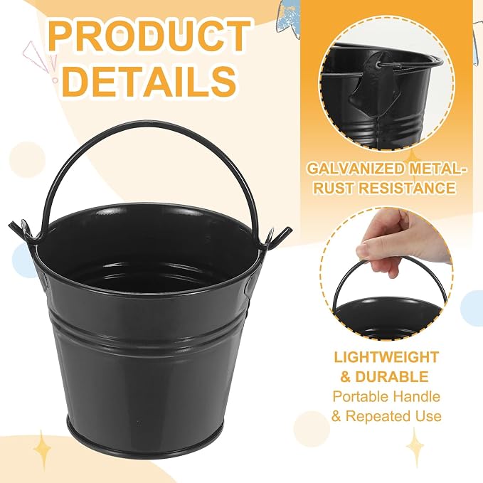 Small Metal Buckets, Mini Buckets - Image 3