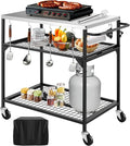 3-Shelf Outdoor Grill Table, Pizza Oven Tables by LoJok