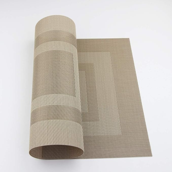 PIGCHCY Placemats Set of 6, Washable Woven Vinyl Kitchen Table Mats Non Slip - Image 6