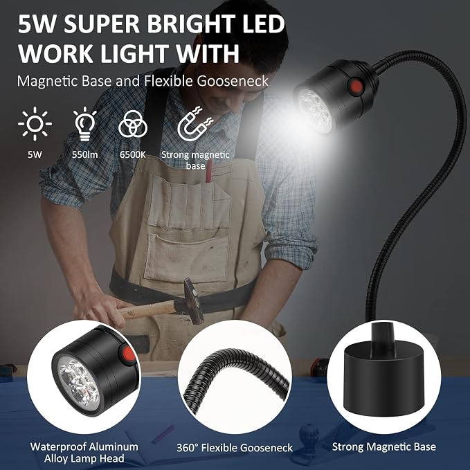 Magnetic Work Light, LED Machine Light - Image 2