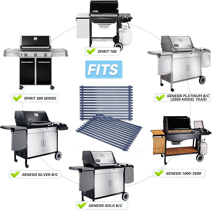 17.4 inch Porcelain Steel Grill Grates Replacement - Image 3