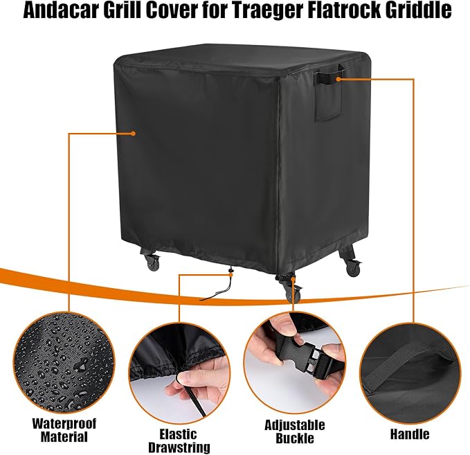 Outdoor Griddle Cover for Traeger Grills Flatrock, Heavy Duty Flat Top Grill - Image 4