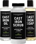 CARON & DOUCET - Ultimate Cast Iron Set: Seasoning Oil, Cleaning Soap & by CaronDoucet