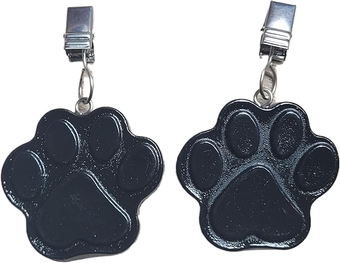 TwoFish Home Set of 4 Cat's paw Resin Table Cover Tablecloth Weights Clips - Image 4