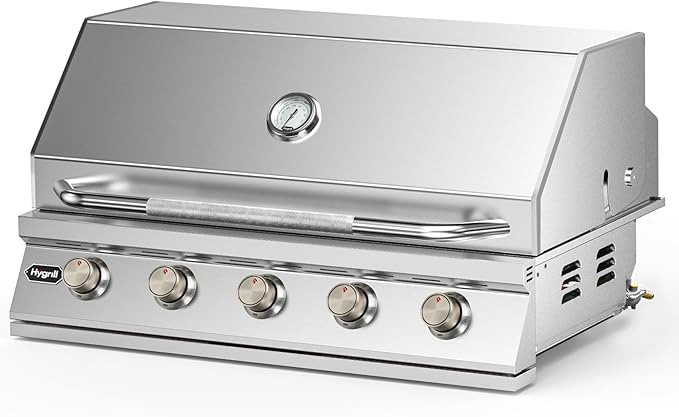 Hygrill 40-Inch Built In Grill, Stainless Steel 5-Burner Grill Head by Stanbroil