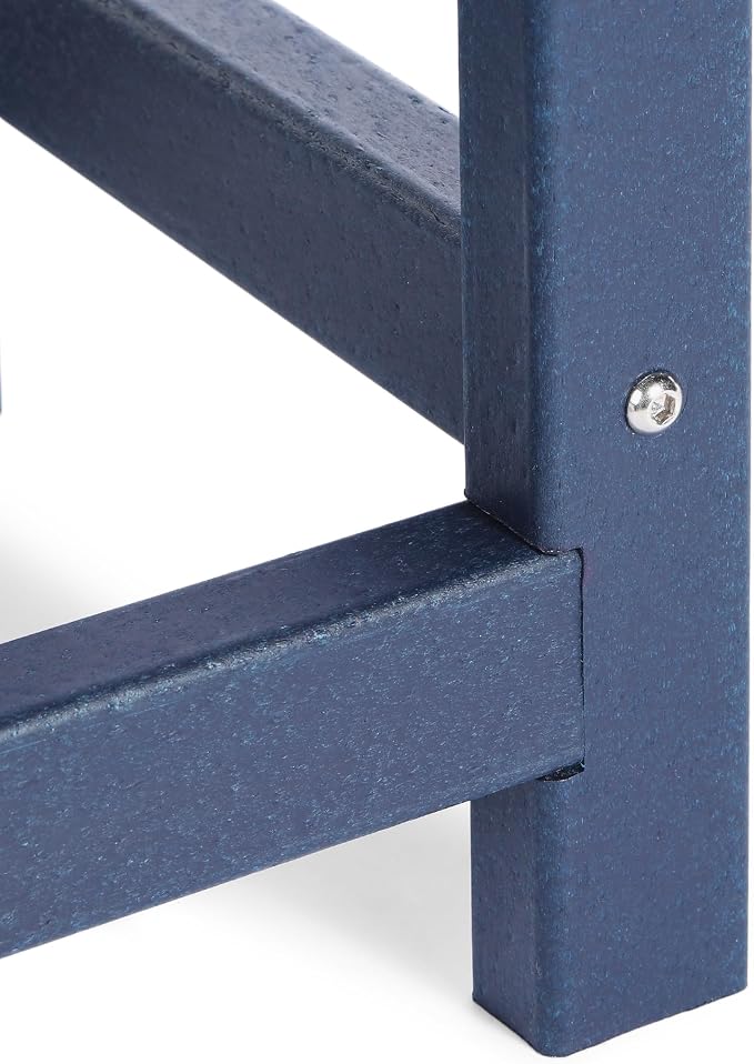 Costaelm Kids Outdoor Side Table, Small Patio HDPE Adirondack Square Table - Image 7